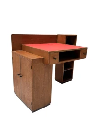Art Deco Modernist Desk by P.E.L. Izeren for De Genneper Molen, 1920s